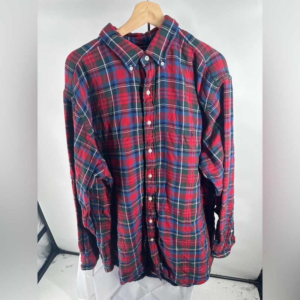 Polo Ralph Lauren classic fit plaid tartan button up shirt